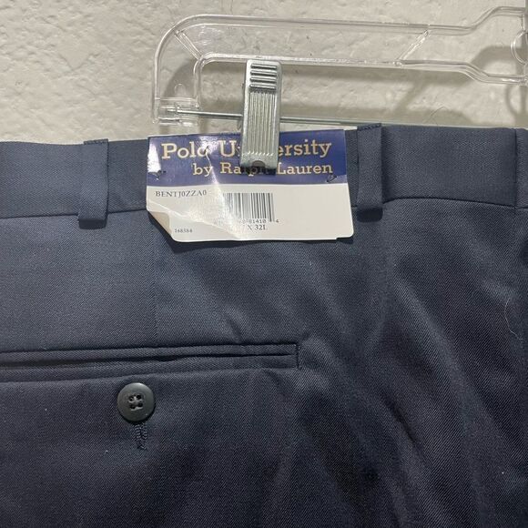 New Polo university by Ralph Lauren Pants Size 38Wx 32L 100% Wool - Picture 5 of 11